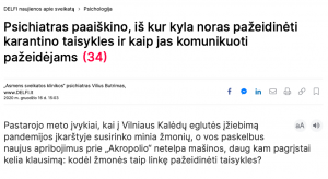 Delfi pažeidimai